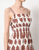 Omika Monroe Midi Dress - Adia Peach