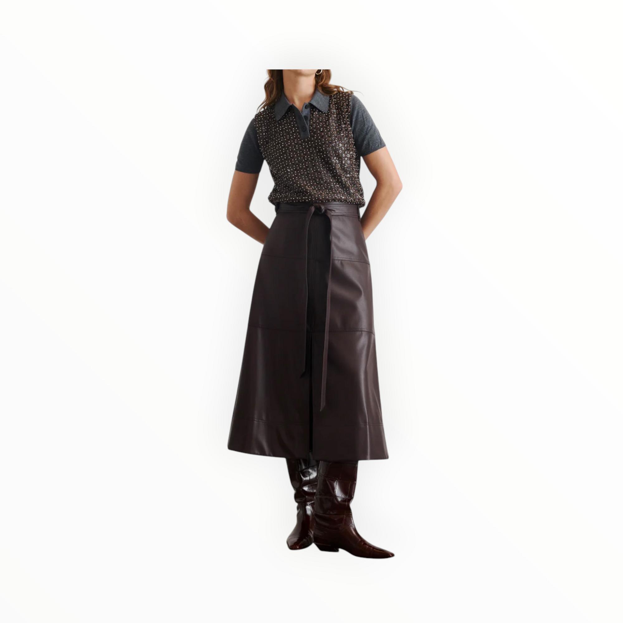 Tanya Taylor Hudley Skirt - Oxblood