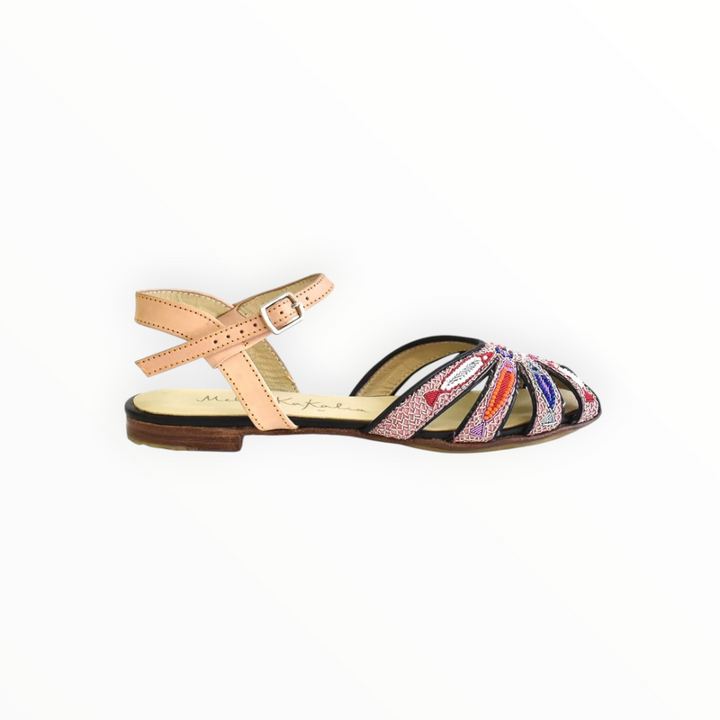 Meher Kakalia Queen Tavira Sandal - Black/Pink