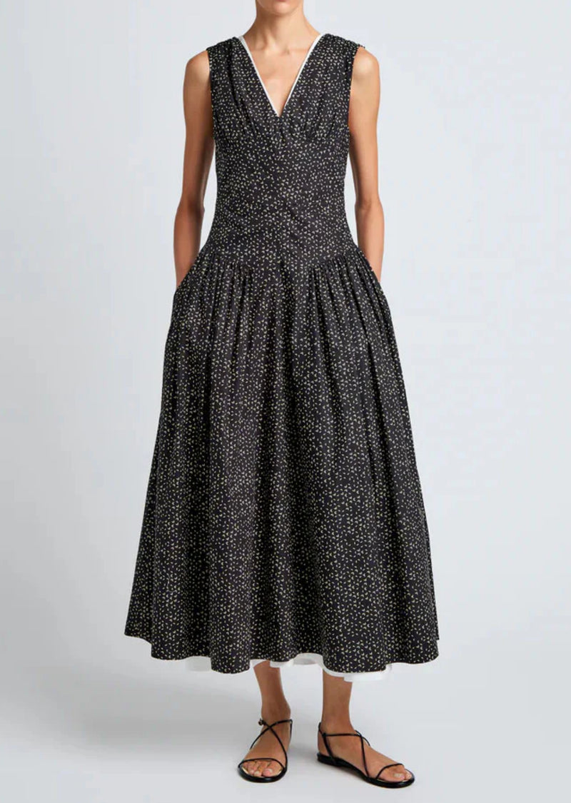 Proenza Schouler White Label
Clayton Poplin Dress - Black Multi