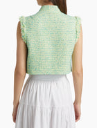 Derek Lam 10 Crosby Loa Tweed Vest - Electric Multi