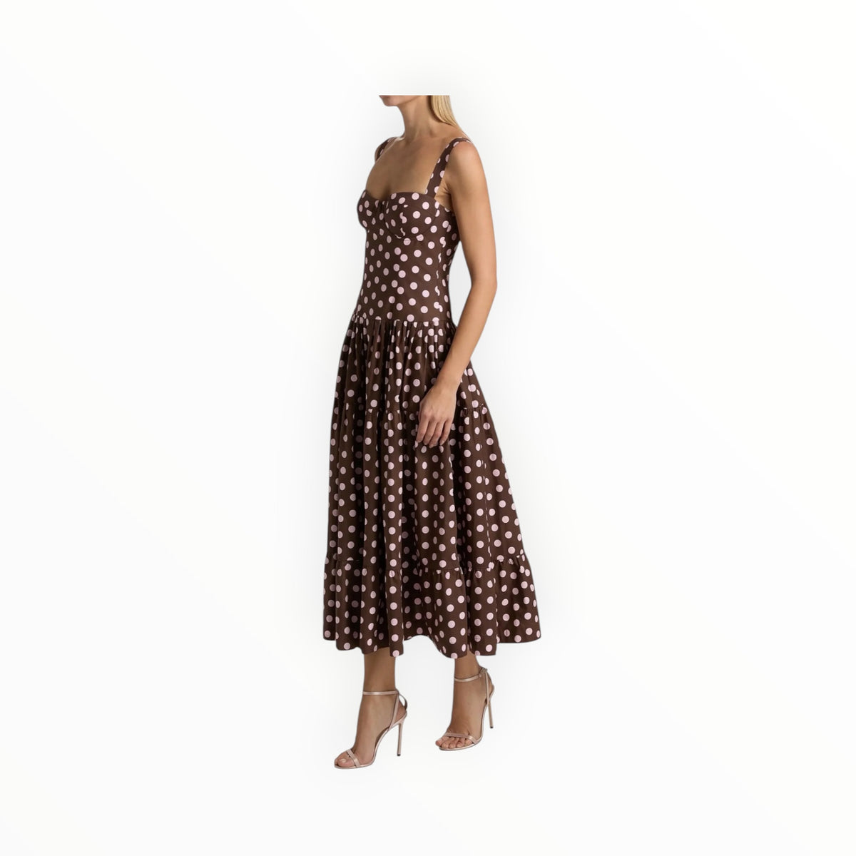 Cara Cara Santiago Midi Dress - Joelle Dot Brown