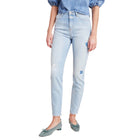 Closed Baker High Rise Distressed Slim Jeans - Light Blue