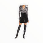 Allison New York Colleen Cardigan - Black/White