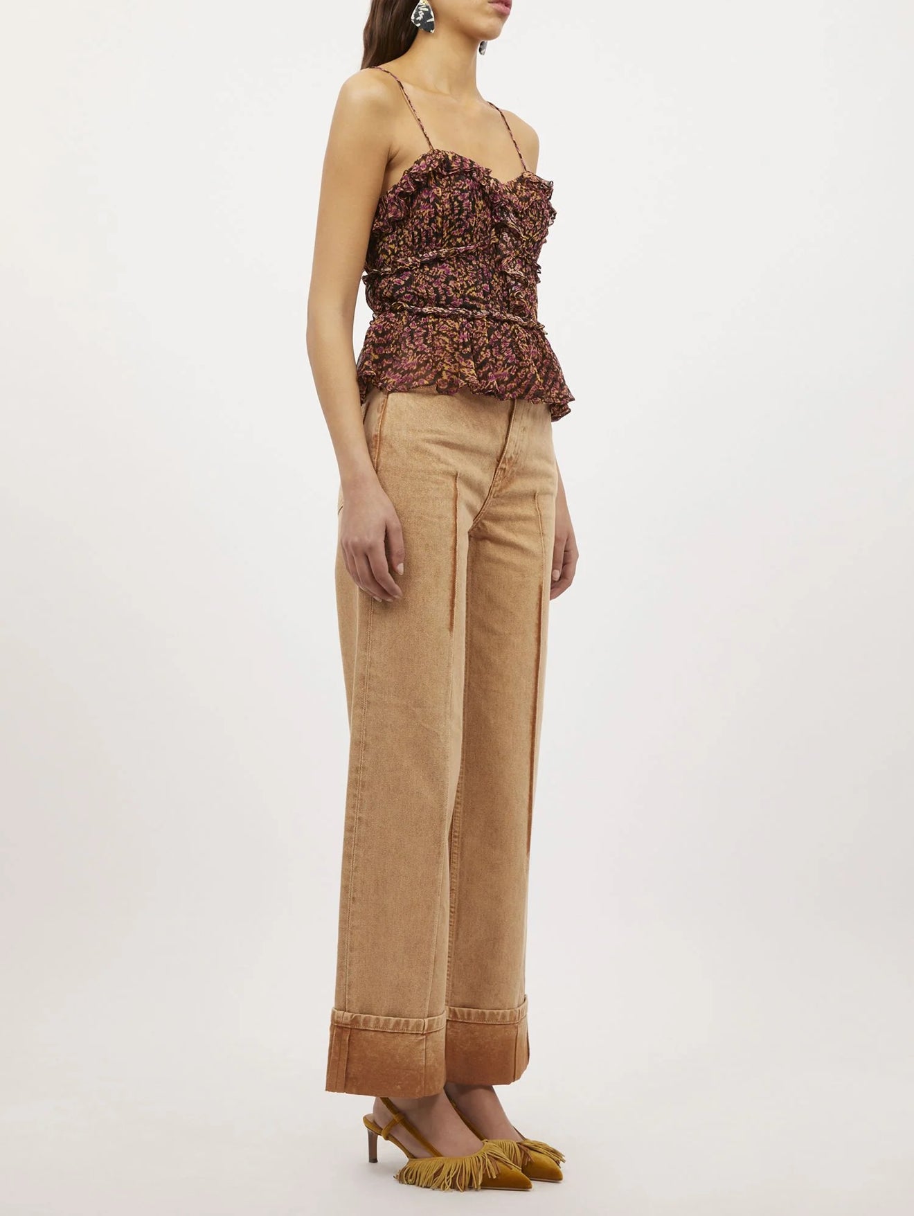 Ulla Johnson Della Top - Pomegranate