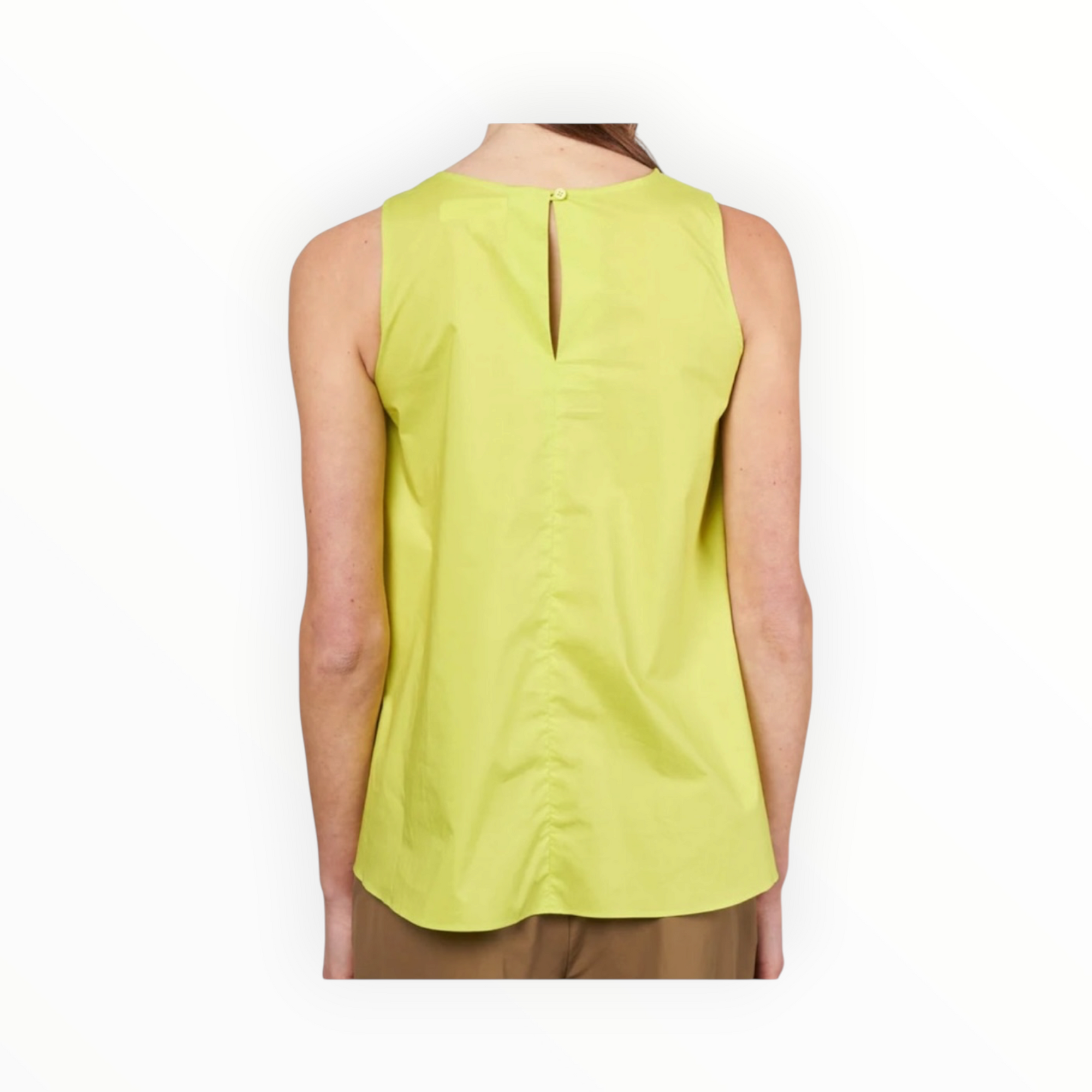 Psophía Cotton Bow Top - Lemon