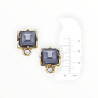 Susan Shaw London Studs - Metallic Grey