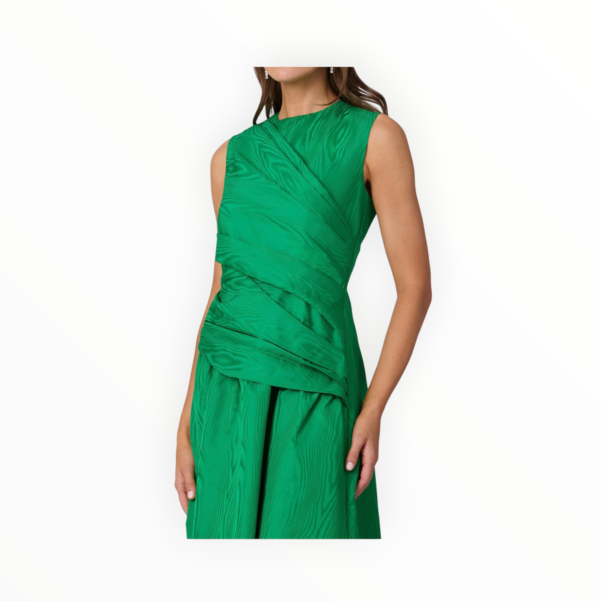 Shoshanna Midnight Gabrielle Dress - Vibrant Green