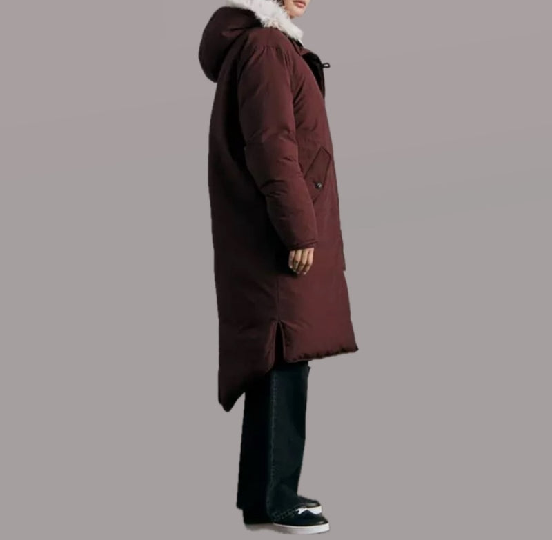 rag & bone Rae Nylon Puffer Coat - Deep Purple