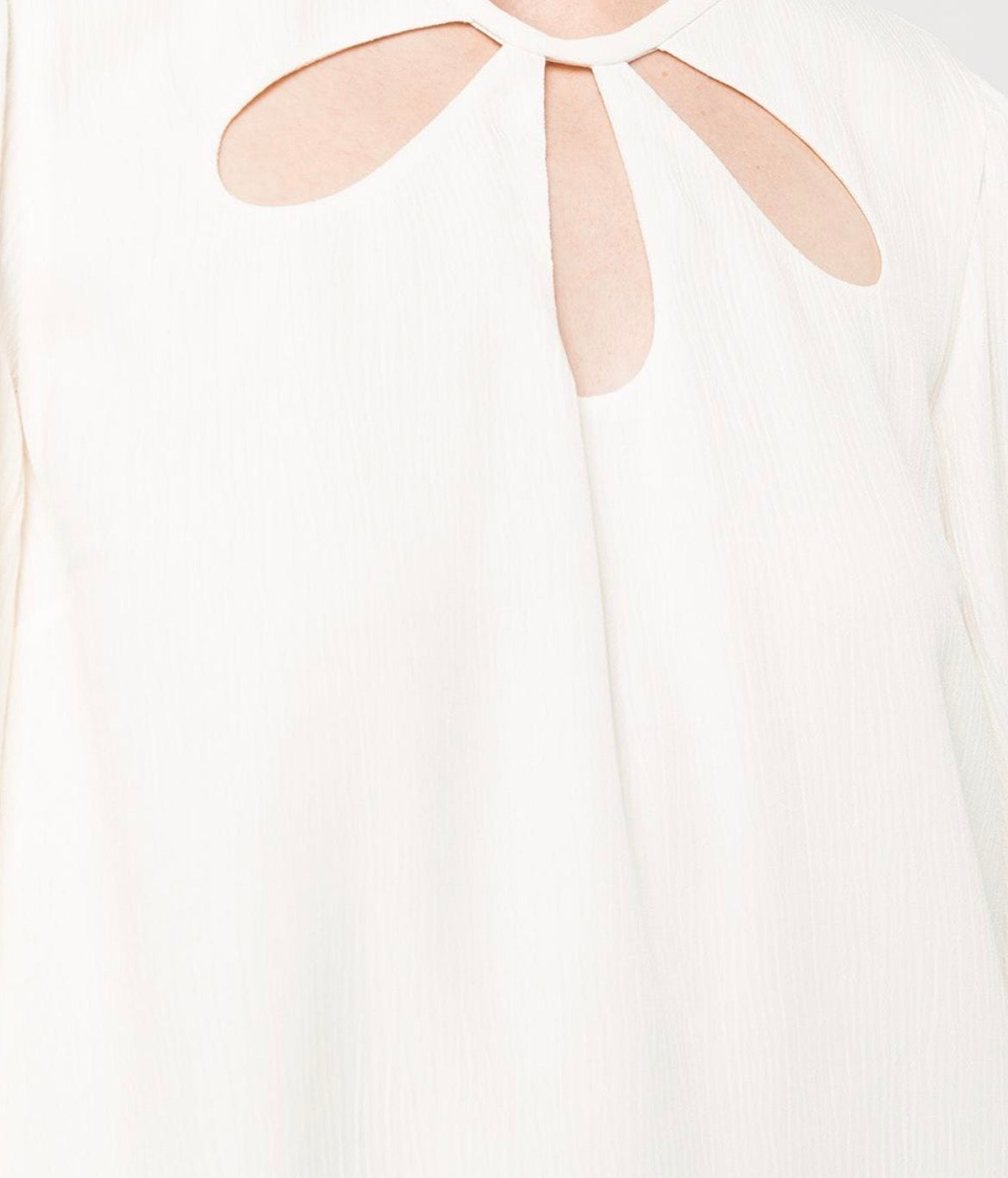 Jonathan Simkhai Louie Crinkle Top - Ivory