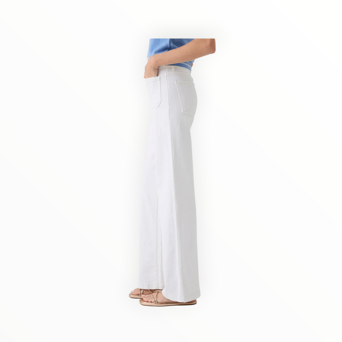 LE JEAN Georgia Wide Leg - White