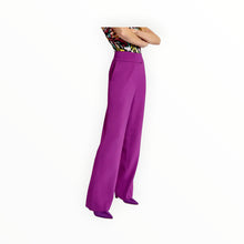 Essentiel Antwerp Viscose Satin  Straight Leg Pants - Purple