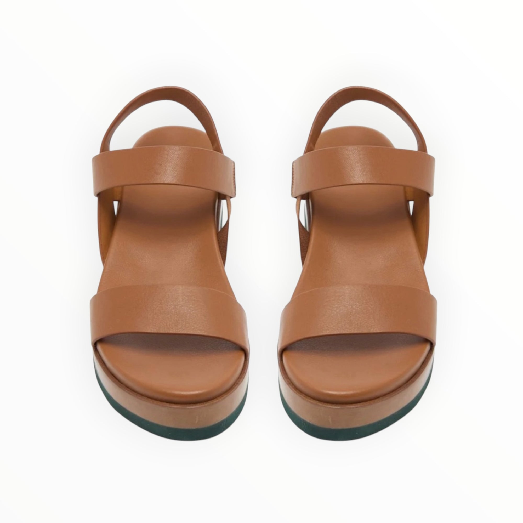 Coclico Dana Leather Wedge - Cuoio
