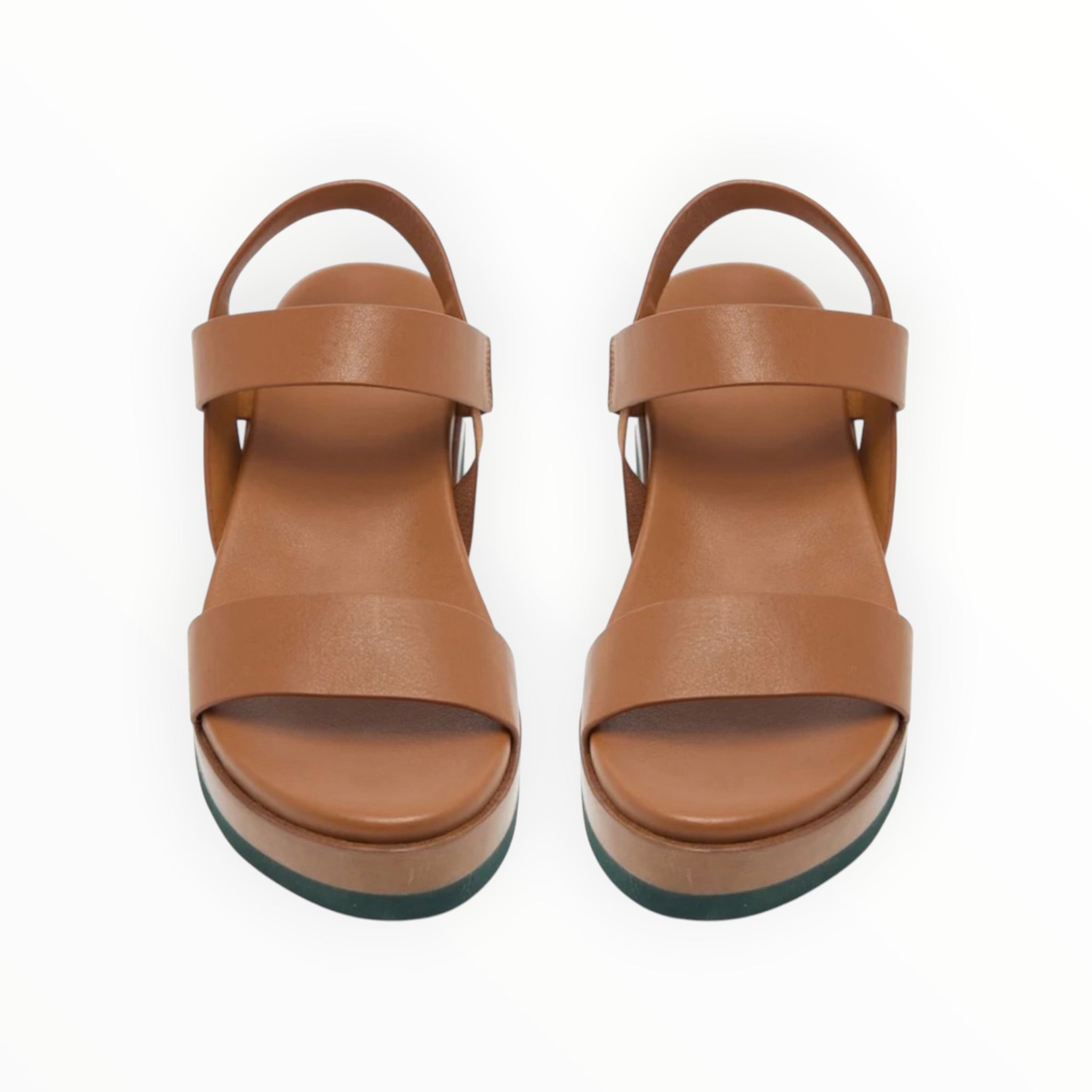 Coclico Dana Leather Wedge - Cuoio