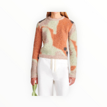 Nanushka Fanni Brushed-Alpaca Sweater - Smudged Graffiti