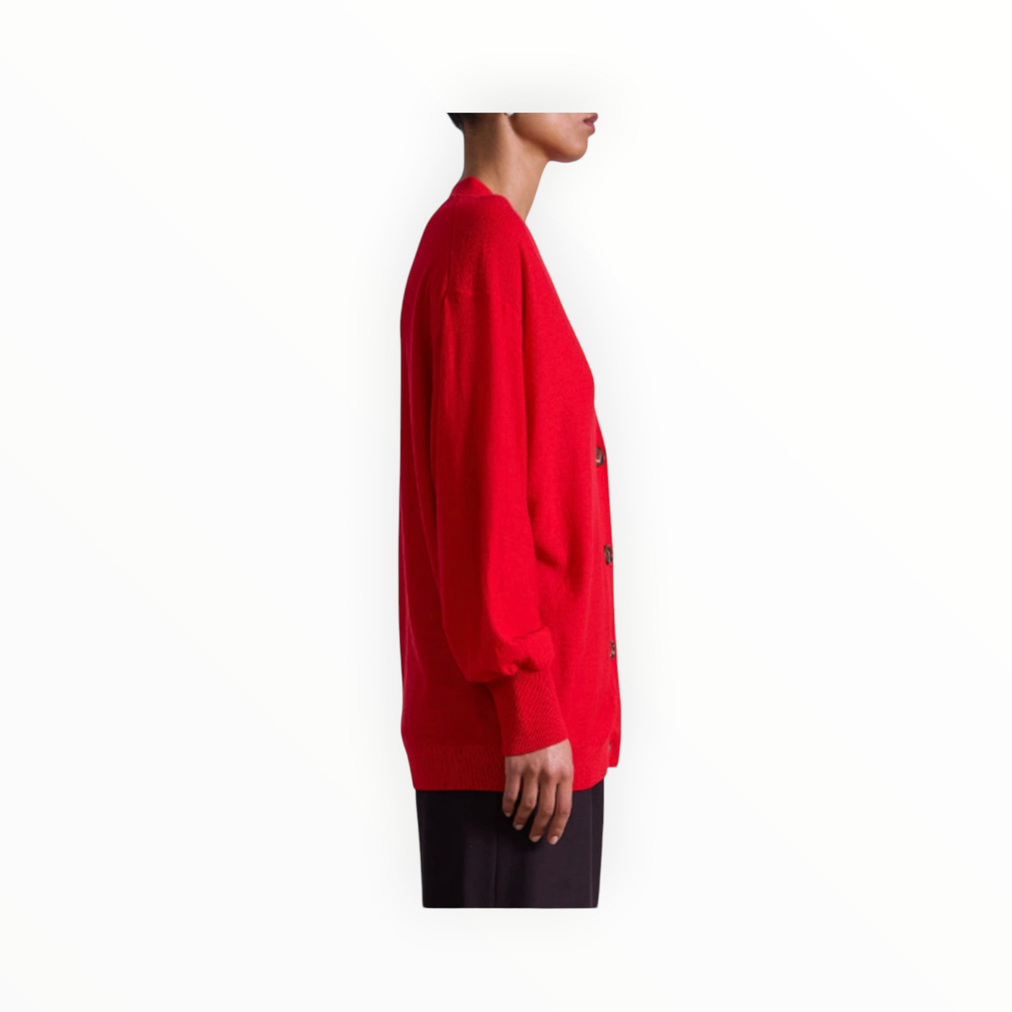 Apiece Apart Drippy Tissue Cardigan - Dragon Fruit