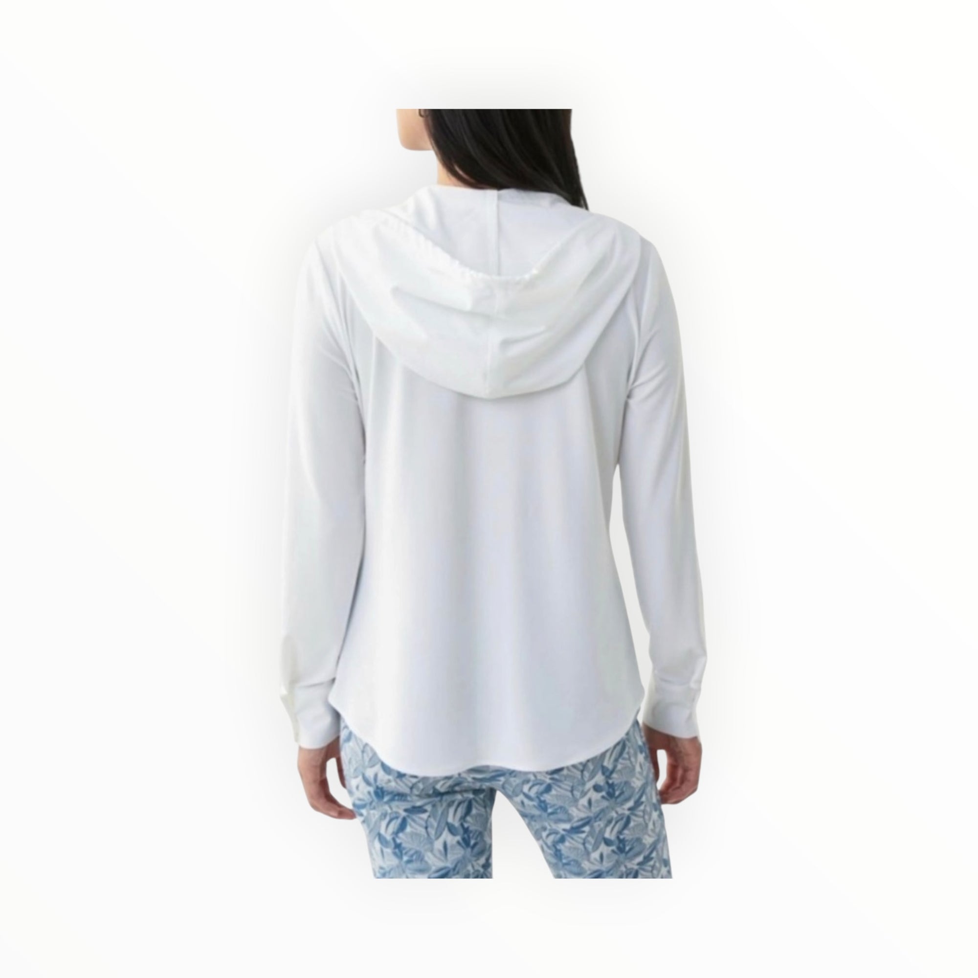Joseph Ribkoff Hooded Blouse - White