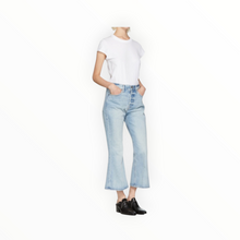 Frame Blue Rigid Re-Release Le Crop Flare Jeans