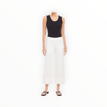 Fifteen Twenty Regina Cuff Cropped Pants- Off White