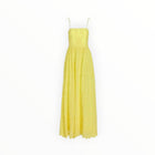 alice + olivia Juniper Tie Strap Dress - Lemon