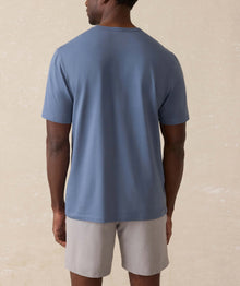 Faherty Shorelite UPF Tee - Breaker Blue