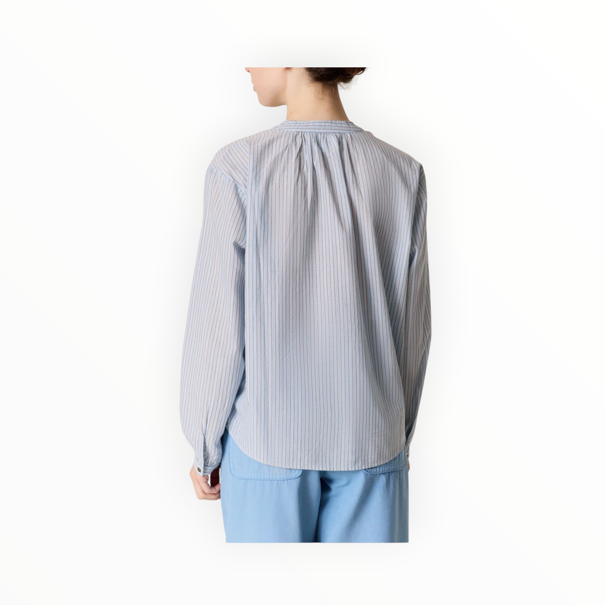Leone & Harper Cirus Stripe Blouse - Blue