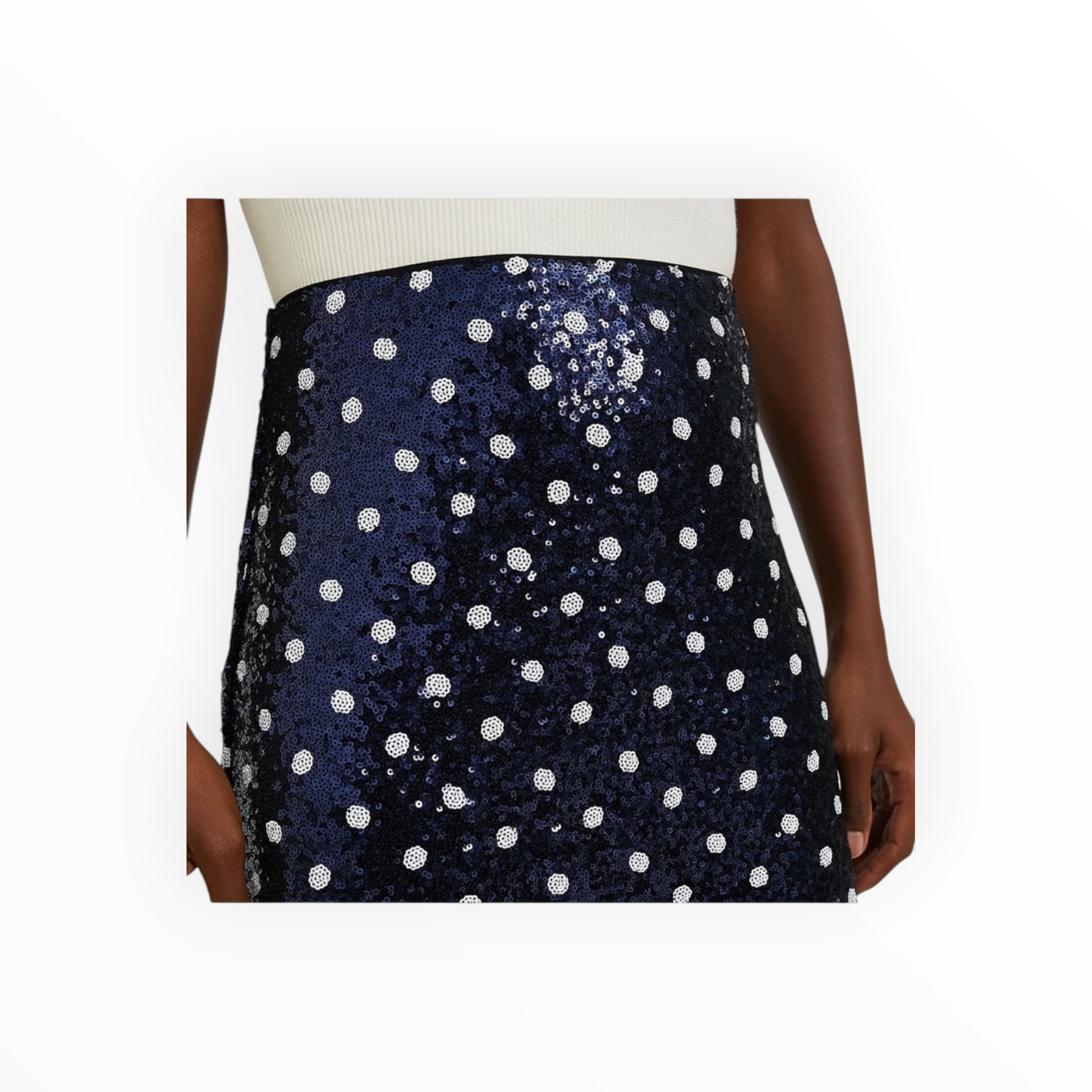 Baum und Pherdgarten Dotted Sequence Jily Skirt - Navy