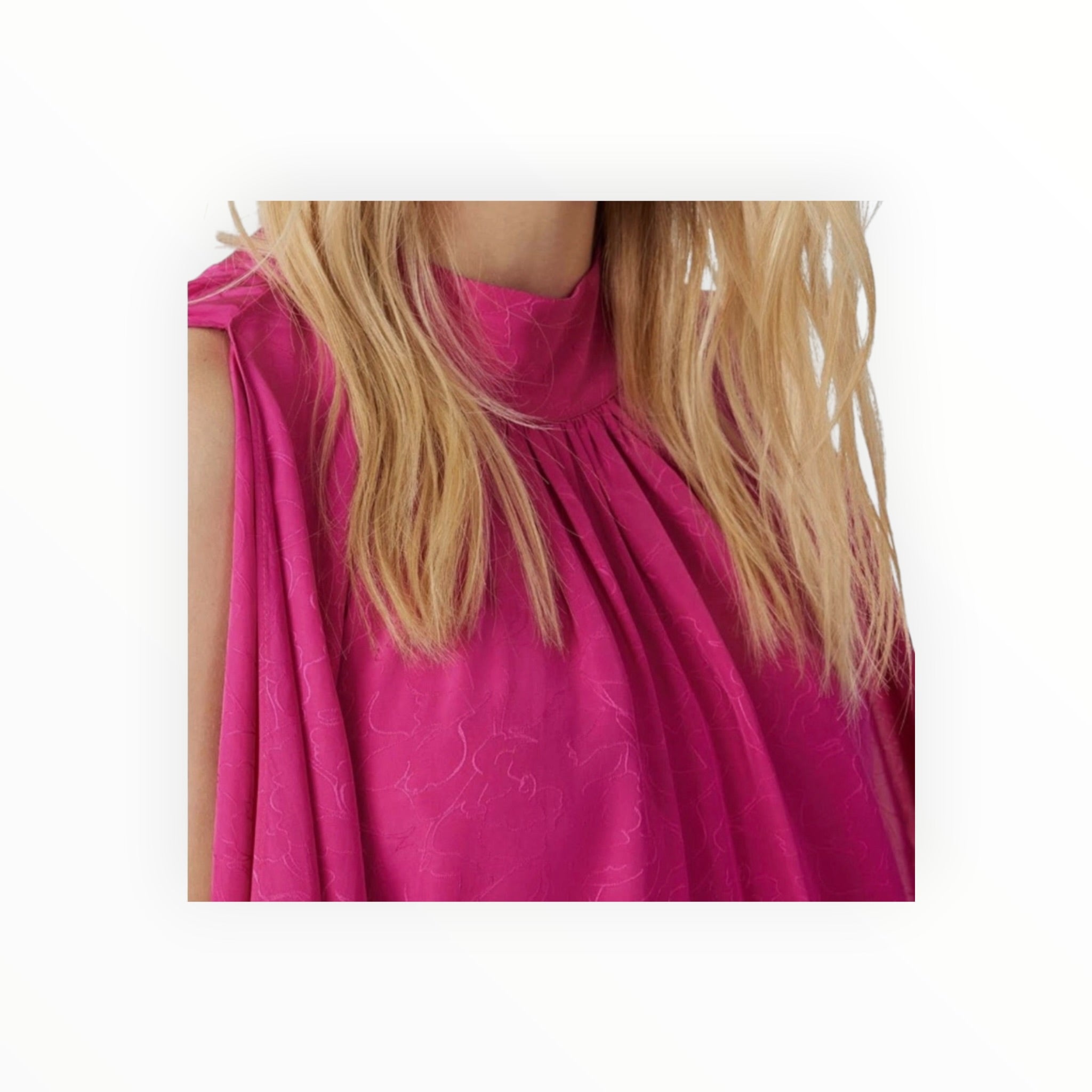 ba&sh Stefy Flowing Blouse - Fuchsia