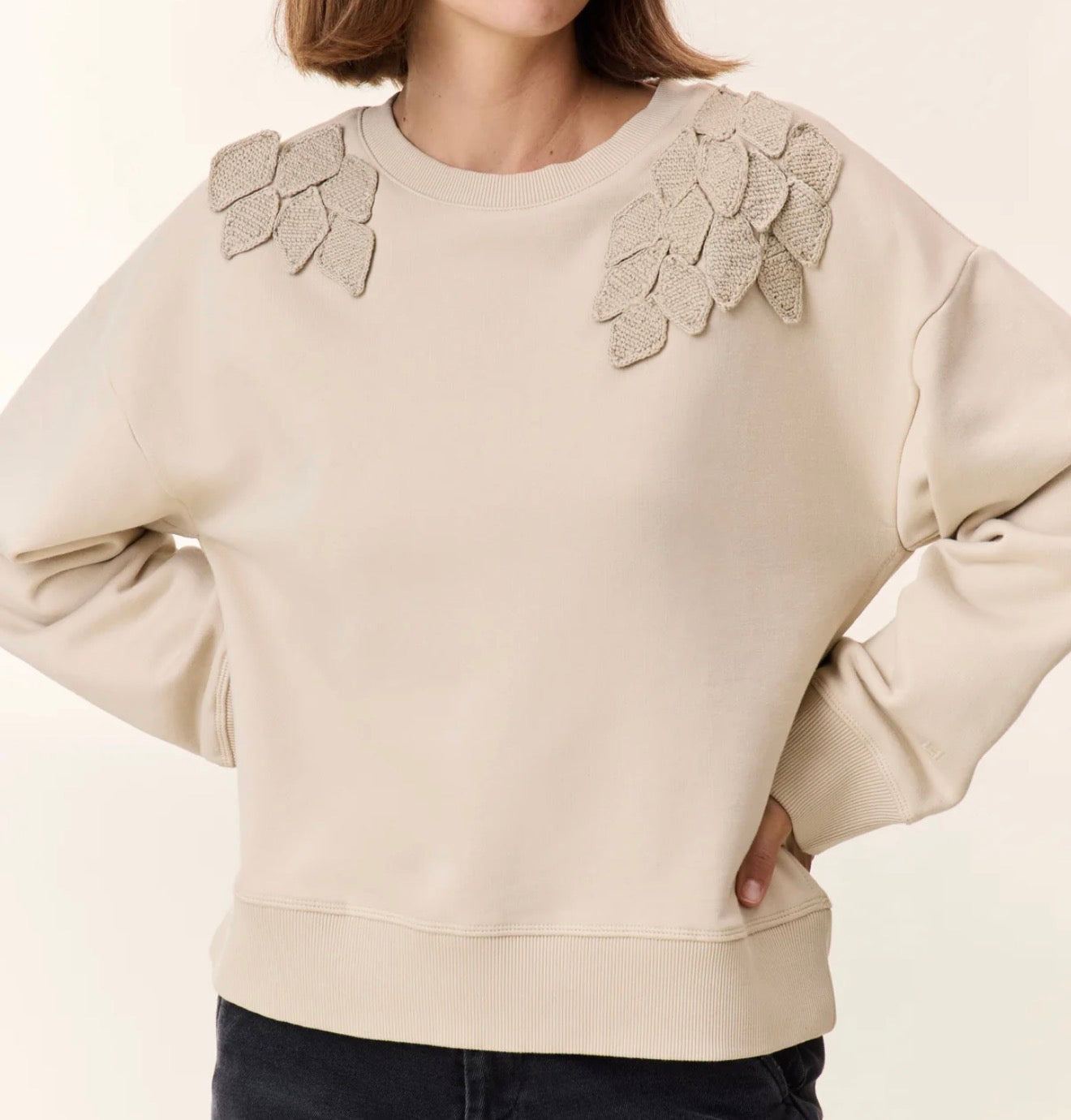 Leon & Harper Siena Autumn Sweatshirt - Ciment