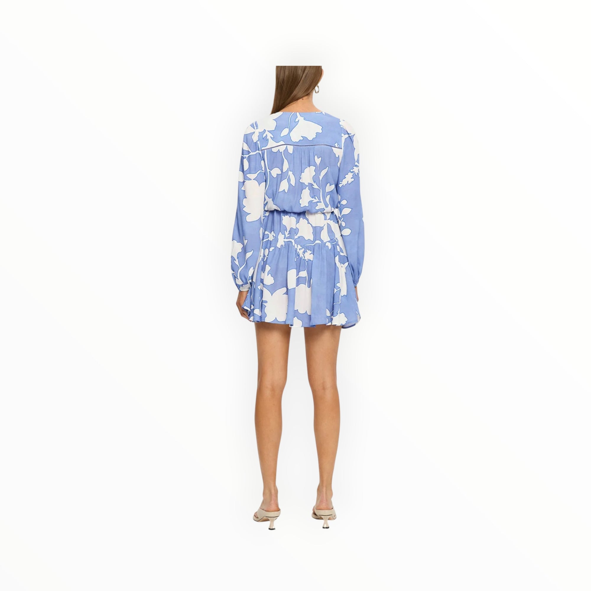 Kivari Amelie Tie Front Mini Dress