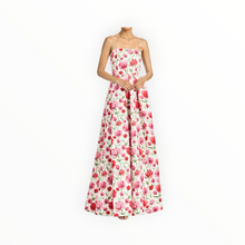 Sachin & Babi Beau Ivory Floral Waist Gown - Watercolor Poppies