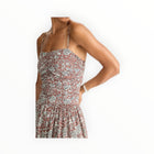 Apiece Apart Jana Ruched Bodice Maxi - Clay Floral
