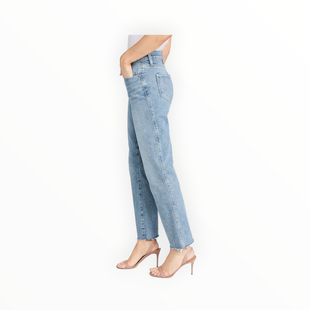 Paige Courtney W/Raw Hem - Khristen Distressed