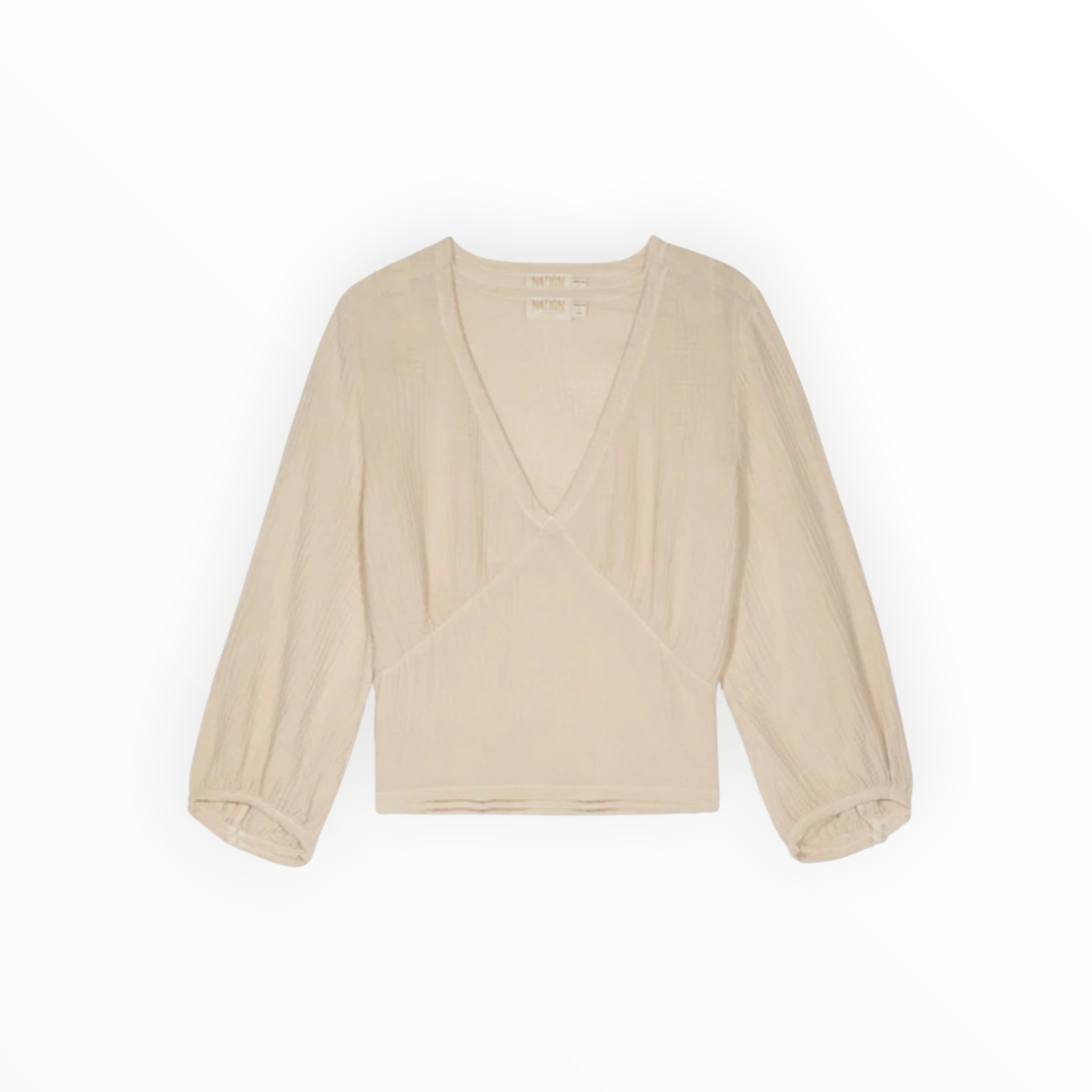Nation Ltd Maribeth Blouse- Tapioca