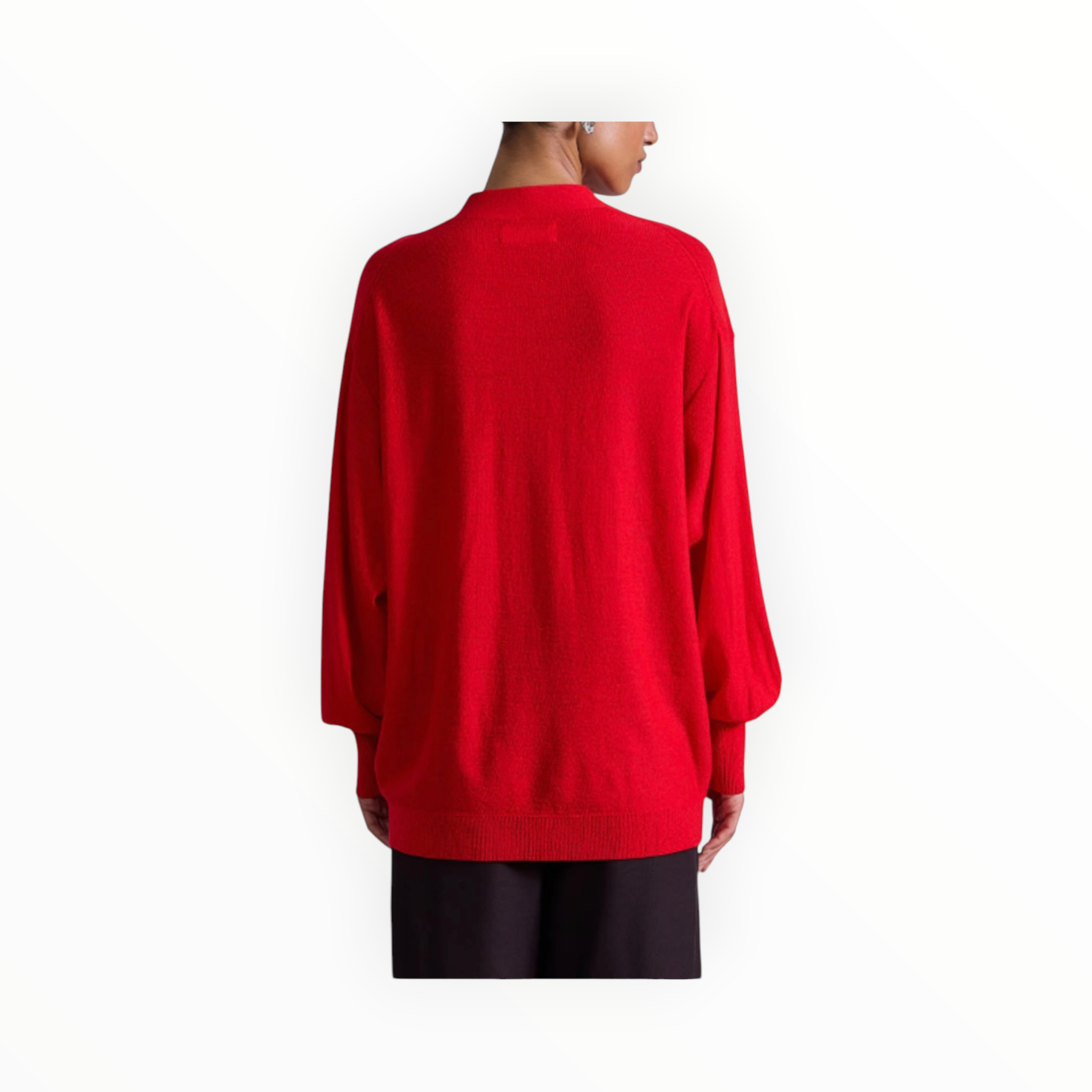 Apiece Apart Drippy Tissue Cardigan - Dragon Fruit