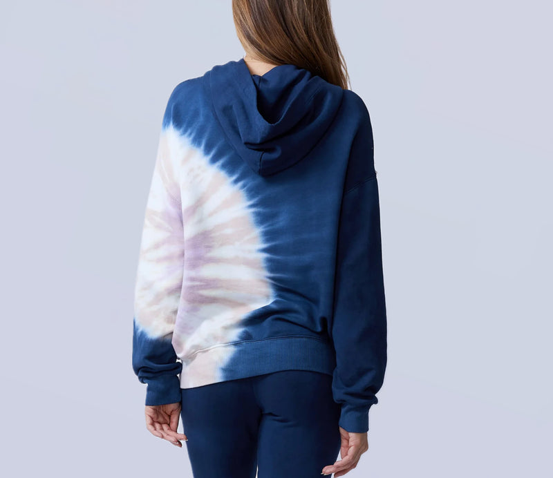 Monrow Tie Dye Slouchy Pullover - Inca