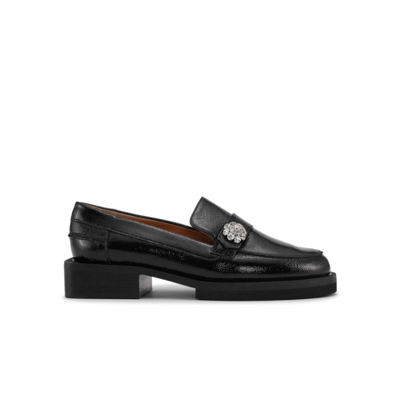 GANNI Jewel Moccasins - Black