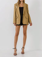 endless rose Single Breasted Blazer - Brown