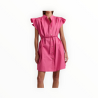 Hinson Wu Daisy Cap Sleeve Dress - Guava