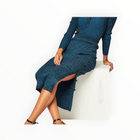 Essentiel Antwerp Clear Viscose Rib Knitted Melange Skirt