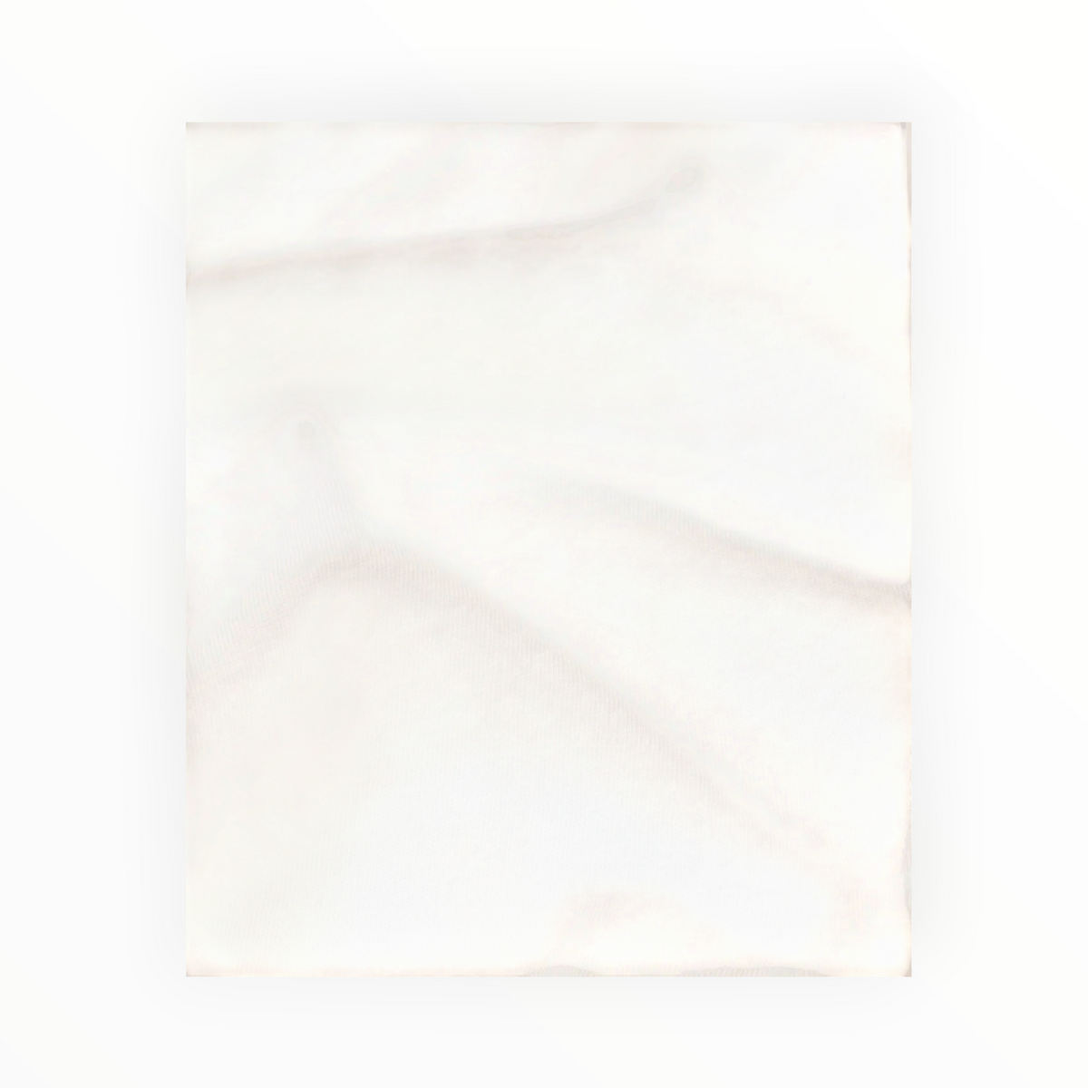 Frame The Contrast Stitch Baby Tee - Bone