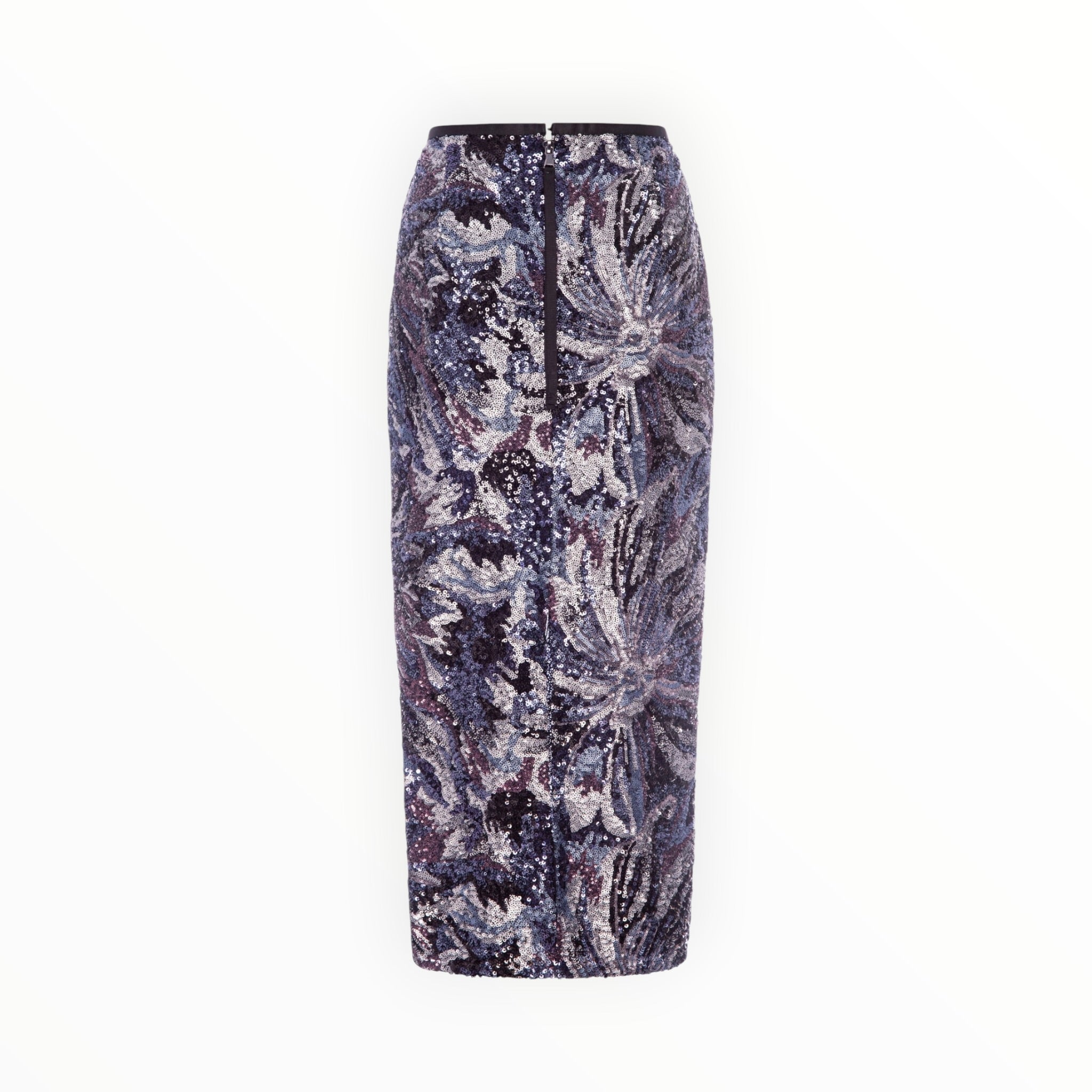 Le Superbe Midnight Abstract Floral Skirt