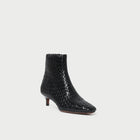 Loeffler Randall Marcella Black Woven Ankle Boot