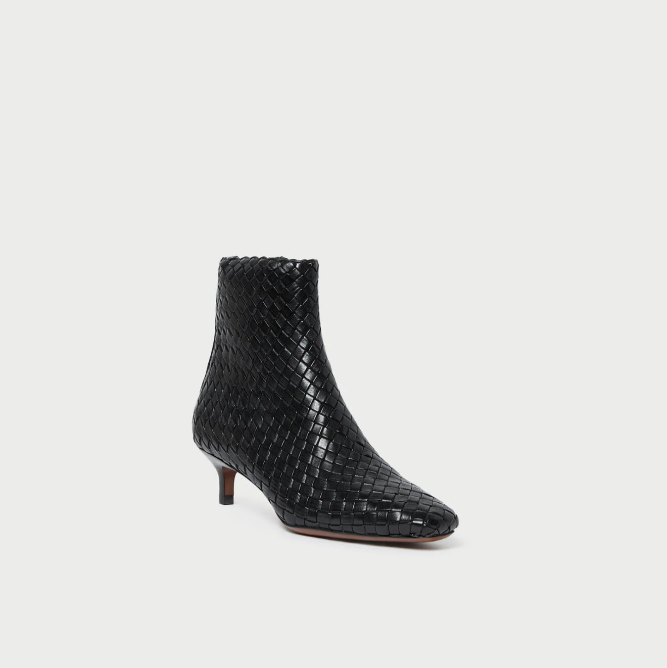 Loeffler Randall Marcella Black Woven Ankle Boot