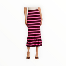 Essentiel Antwerp Iluminous Striped Knit Skirt - Margot Mauve