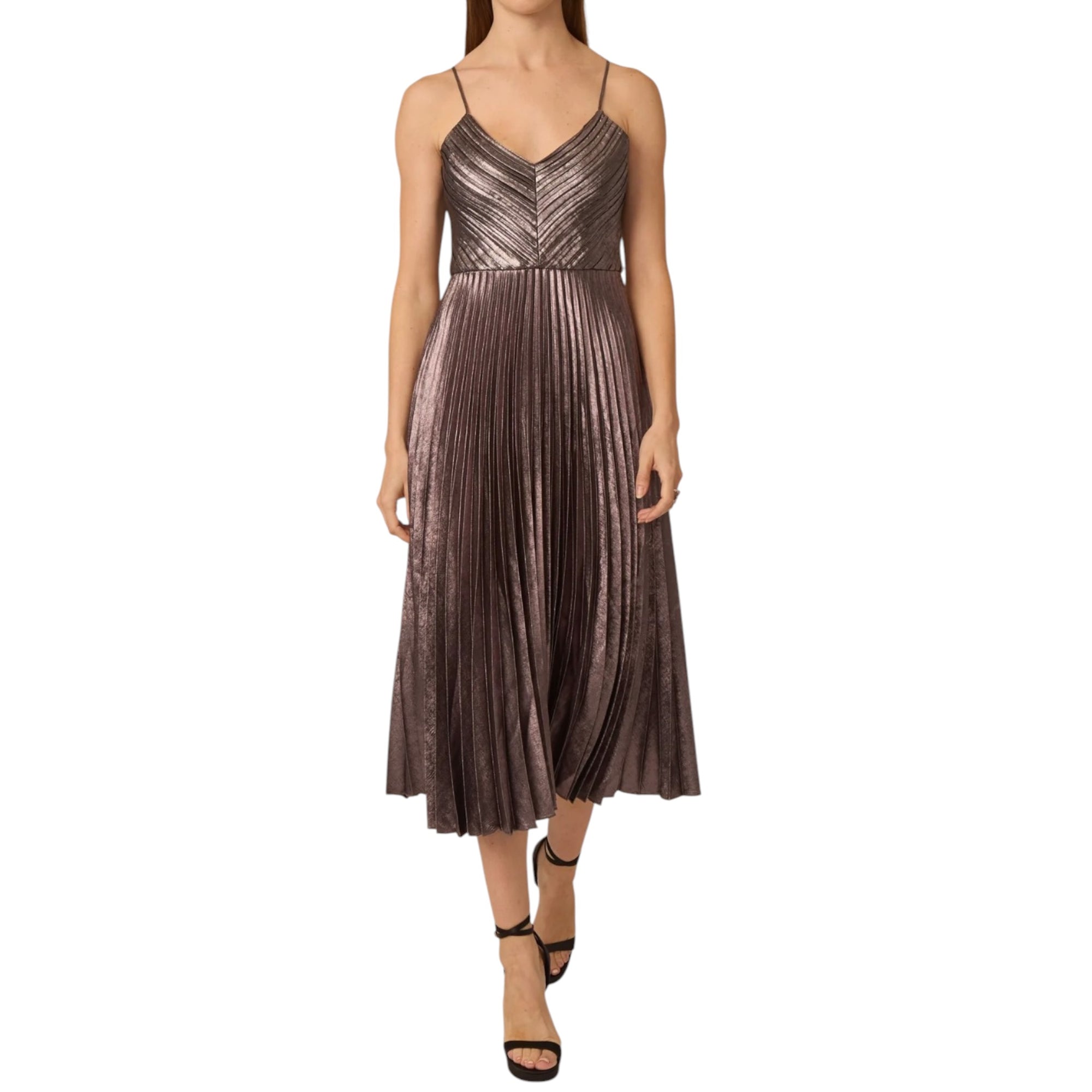 Gilner Farrar Indie Dress - Silver Metal Plating