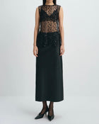 Rue Sophie Rue Sophie Ananya Sequinced Mesh Top - Black