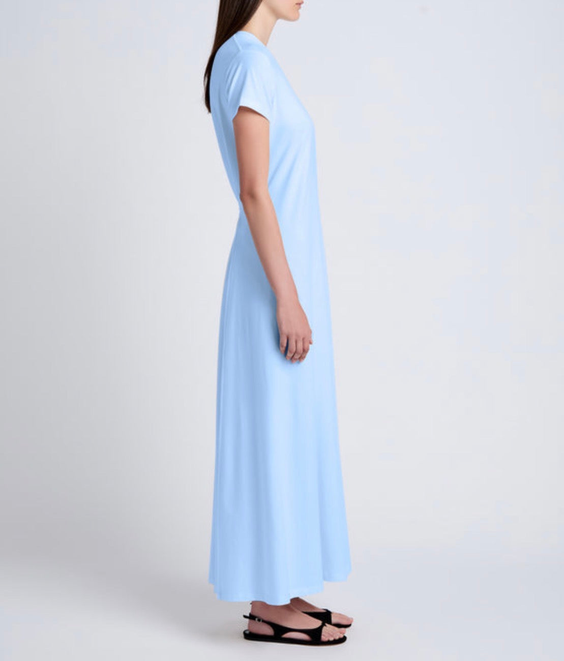 Proenza Schouler White Label Noelle Dress in Jersey - Light Oxford