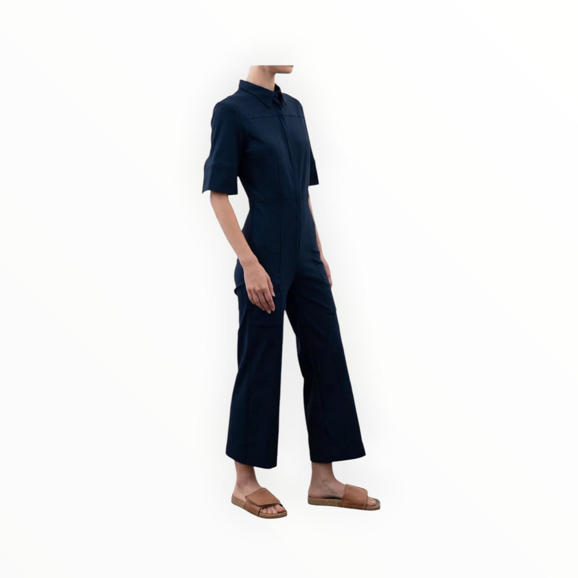 Elaine Kim Tech Stretch Cropped Utility Jumpsuit - Vancouver