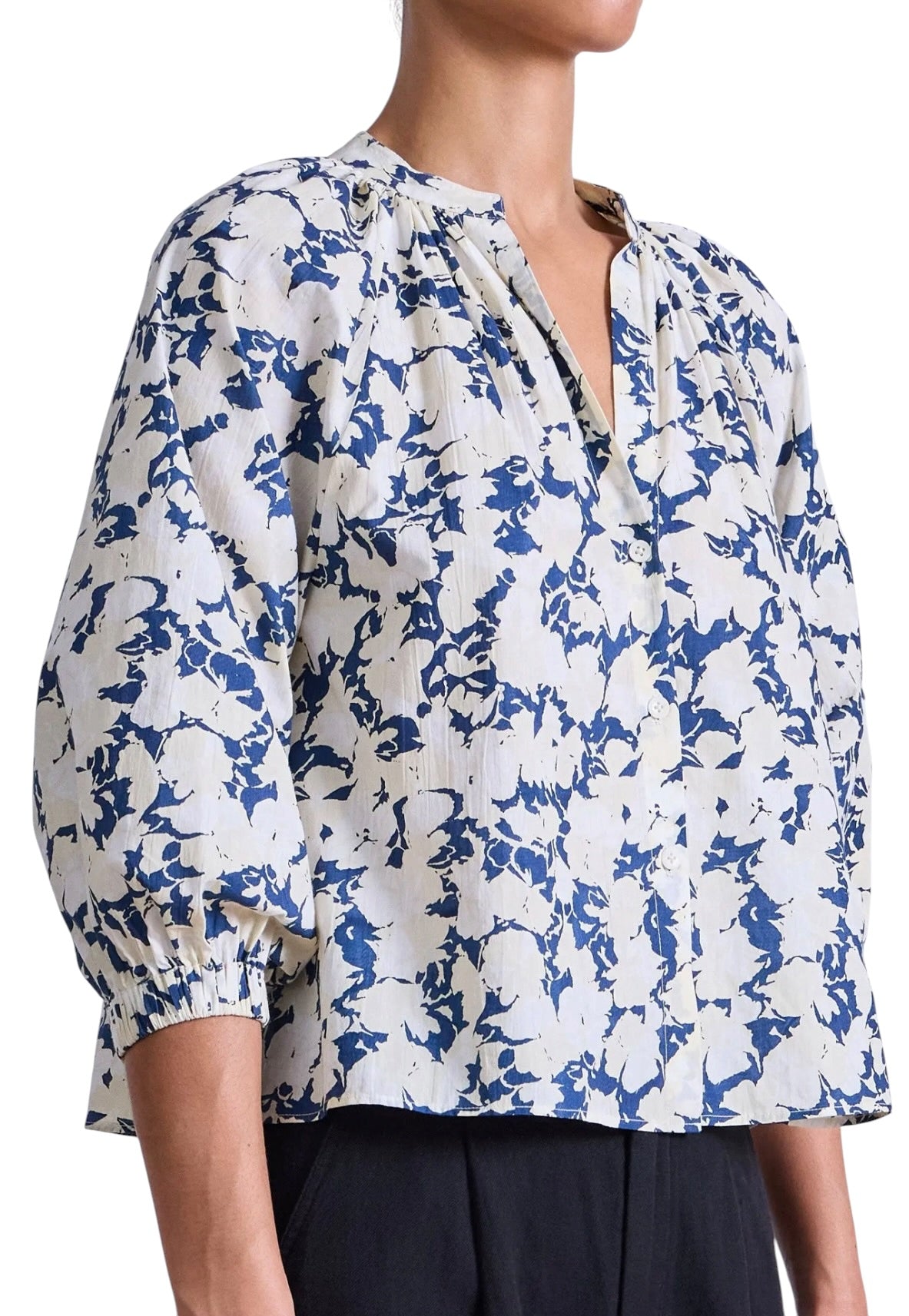 Apiece Apart Messina Top -  Alina Floral Cream